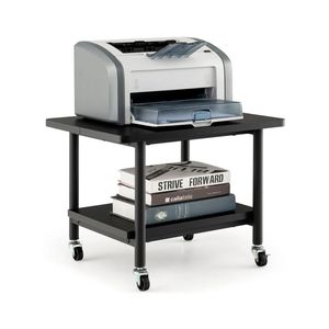 4-Wheel Under Desk <b>Printer</b> <b>Stand</b> with Locking Mechanism Practical Shelving Units - Product Image 5