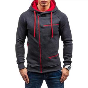 Sweat-shirt à capuche zippé pour homme, personnalisable avec logo, vente en gros, entièrement zippé, avec strass, veste ou manteau pour homme - Product Image 3