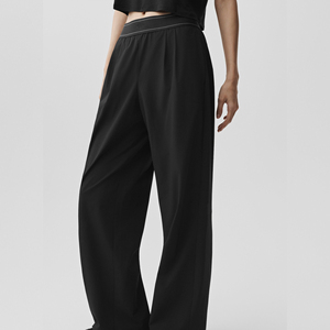 Jogging amples noirs pour femmes, vente en gros personnalisée - Product Image 4