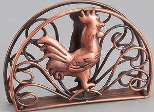 Porta Servilletas Metálico con Diseño de Gallo de Cobre, Elegante Soporte para Caja de Pañuelos, Accesorio Decorativo para Cocina y Uso en Hoteles - Product Image 4