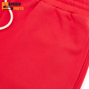 Pantalones cortos deportivos de algodón con logotipo personalizado OEM Streetwear, pantalones cortos de gimnasio para hombre de 5 pulgadas, pantalones cortos deportivos de felpa francesa para correr, pantalones cortos de sudadera para hombre. - Product Image 4