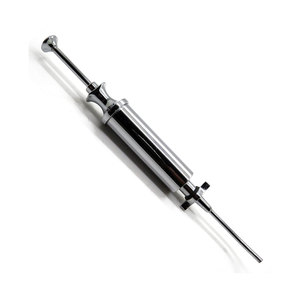 Jeringa de Irrigación Dental de 8.25 Pulgadas con Punta Curva, Instrumento Quirúrgico de Acero Inoxidable, Herramienta de Irrigación Dental Reutilizable - Product Image 1