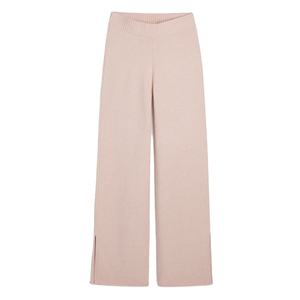 ชุดเซ็ตเสื้อฮู้ดครอปและกางเกงขายาวทรงบานเอวสูงแบบสตรีทแวร์สีพื้นสำหรับผู้หญิง - Product Image 3