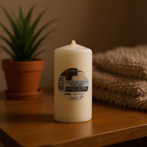 VELA - Velas Aromáticas Minimalistas de Cera de Parafina Blanca con Aroma a Taco para Decoración del Hogar - Product Image 3