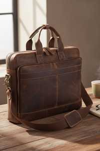 Bolsos de cuero genuino para portátiles y fundas, diseño sólido y duradero con espacio de almacenamiento avanzado, bolsos de alta calidad para adultos. - Product Image 3