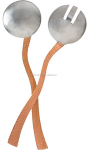 Recién llegado, juego de servidores de ensaladera de cobre martillado de 3 piezas, etiquetado privado personalizado de lujo, producto de tendencia de bajo precio - Product Image 6