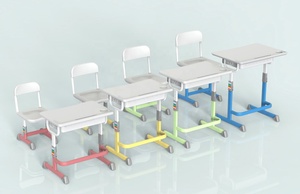 Mesas y Sillas de Estudio, Sillas Escolares Individuales de Metal y Mesa, Mobiliario Escolar - Product Image 5