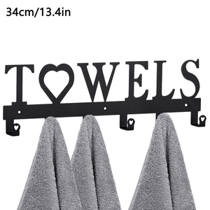 Ganci da parete in ferro nero gotico resistenti CIFbuy per bagno, cucina, ingresso - Appendiabiti da parete TikTok per Temu Pick Coats Rack - Product Image 4