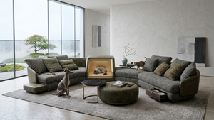 <span class=keywords><strong>Canapé</strong></span> modulaire incurvé sur mesure avec niche centrale pour animaux de compagnie, mobilier de salon moderne, <span class=keywords><strong>canapé</strong></span> design, usine OEM - Product Image 5