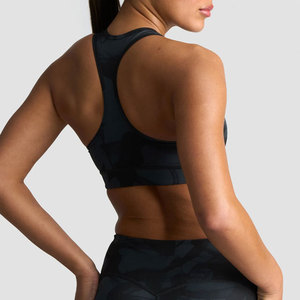 Soutien-gorge court Y-Back pour femme, sublimation, haute qualité, pour l'été, décontracté, entraînement extérieur, fitness, coupe ajustée, Spandex Nylon - Product Image 5