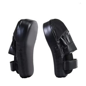 Almohadillas de boxeo tailandés negras personalizadas de alta calidad, manoplas de boxeo/almohadillas de enfoque/almohadillas de patadas, aceptan logotipo y diseño OEM personalizados. - Product Image 2