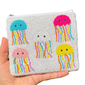 Monedero de cuentas de cristal con bordado colorido 'Mama Cita', con cremallera, para uso diario, viajes, regalo, fiesta, hecho a mano, bolso llamativo - Product Image 5