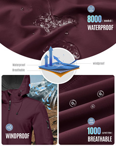 Chaqueta Softshell de Primera Calidad para Mujer, Ecológica, Ligera, Duradera, Ideal para Snowboard, Esquí y Senderismo - Product Image 4