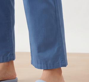 Pantalones de Algodón para Mujer, Corte Recto, Casuales, 100% Poliéster, Ajuste Holgado, Estilo Pijama, Cintura Media con Cordón, Estilo Urbano - Product Image 3