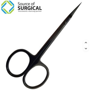 Ciseaux à pointe d'arçon, lames en acier inoxydable, manche en céramique, pour droitiers, noirs, pour la coupe de cheveux professionnelle - Product Image 3