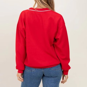 Sudadera de Forro Polar con Cuello en V para Mujer, Sudadera Cortavientos Ecológica para Mujer, Sudadera de Alta Calidad para Mujer, Gran Venta - Product Image 4