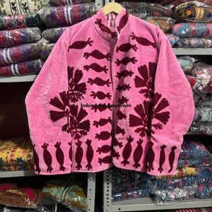 Indian Handmade Suzani Cotton <b>Jacket</b> Hand Embroidered <b>Short</b> <b>Jacket</b> Unisex Coat Handmade Suzani <b>Short</b> <b>Jacket</b> - Product Image 2