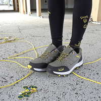 Bottes de travail confortables haut de gamme à embout d'acier pour hommes, chaussures de sécurité respirantes et polyvalentes pour ouvriers du bâtiment, protection du travail