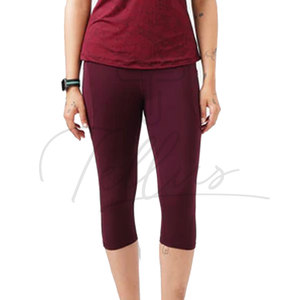 Women's High Waist Capri Leggings Spandex/Nylon Quick Dry Breathable Lightweight Plus Size Fitness Wear Low Price Hot Selling - Product Image 5