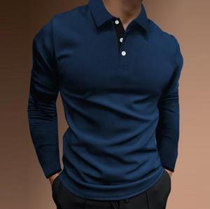 เสื้อโปโลชาย ผ้าคอตตอนผสม แขนสั้น ทรงคลาสสิก รับทำโลโก้ รับผลิตแบบ OEM ODM ขายส่งจากโรงงาน - Product Image 5