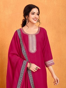 Conjunto Salwar Kameez de algodón indio y paquistaní tradicional para mujer, ropa informal étnica de diseñador para traje de algodón hecho a mano global - Product Image 4