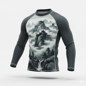 เสื้อรัดกล้ามเนื้อสำหรับผู้ชาย Bjj Rash Guard สินค้าขายดี เสื้อรัดกล้ามเนื้อรุ่นใหม่สำหรับผู้ชาย ระบายอากาศได้ดี แห้งเร็ว - Product Image 5