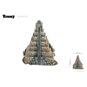 Decoración Piramidal para Acuario Yommy, 13cmx11cm, Adorno para Tanque Estilo Piedra - Product Image 1