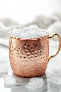 Copper cocktail cup set for premium celebration beverage hosting hammered finish metal cups durable reusable premium bar <b>mugs</b> - Product Image 1
