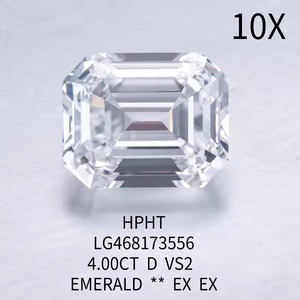 D'VINS JEWELS Diamante Cultivado en Laboratorio Certificado por IGI, Corte Esmeralda Radiante, 2x4mm 4x6mm, Tamaño Pequeño, para Joyería - Product Image 2