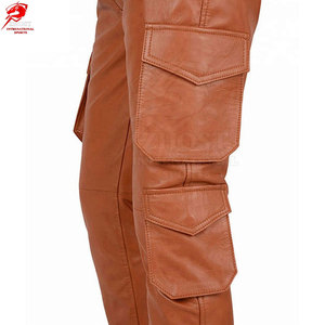 High Quality Casual Wear <b>Men</b> <b>Leather</b> <b>Pants</b> Solid Color Top Selling Streetwear <b>Men</b> <b>Leather</b> <b>Pants</b> - Product Image 6