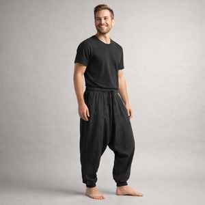 New <b>Mens</b> Straight Wide Leg Camouflage Jogger Pants With <b>Elastic</b> Waist and Drawstring Casual Vintage Cargo <b>Trousers</b> for <b>Men</b> - Product Image 4