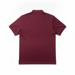 Polo de Manga Corta para Hombre, Color Granate, Algodón Piqué, Logotipo Bordado, Corte Casual, Largo Regular - Product Image 5