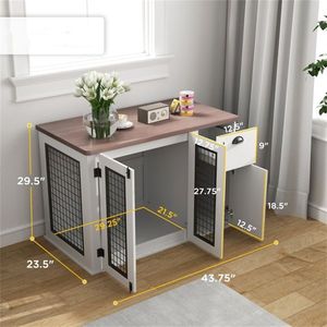 Cuccia di Lusso per Cani da Esterno, Gabbia Regolabile in Metallo per Animali Domestici, per Razze Grandi e Piccole, Cuccia per Gatti - Product Image 6