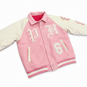 Veste de baseball universitaire unisexe personnalisée en chenille brodée avec patchwork, plusieurs couleurs, confortable et respirante, vente en gros - Product Image 3