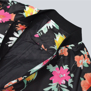Ergonomic Fit Modern Expression Women Printing Varsity <b>Jackets</b> Relaxed Garment For Casual Fashion And Travel Styling - Product Image 3