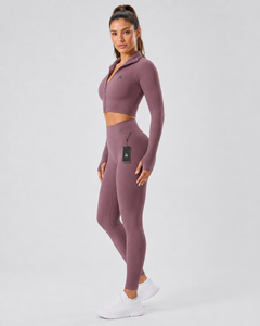 New Arrival Hot Sale Women Sports Suits Exercise <b>Yoga</b> <b>Set</b> Gym Outfits Fitness Wear Women's <b>Yoga</b> Two Piece <b>Set</b> - Product Image 6