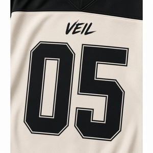 T-shirt Homme Oversize Col V Veil 05 Manches Courtes avec Bordure Contrastante Style Urbain Tissu Jersey Motif Lettres Imprimées - Product Image 3