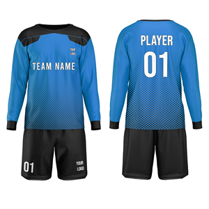 Uniforme de Portero de Fútbol Personalizado, Transpirable, Cuello Redondo, Conjunto de Fútbol Premium, 100% Poliéster Sublimado, Corte Regular, Manga Larga - Product Image 1