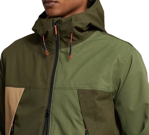 Chaqueta Cortavientos Impermeable con Bloques de Color, Transpirable, con Capucha y Cremallera, Tallas Grandes, de Secado Rápido, Informal, para Correr - Product Image 5