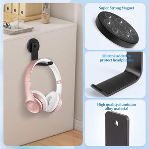 Supporto Magnetico in Alluminio per Cuffie con Cuscinetto in Gomma, Appendi Cuffie da Scrivania, Accessorio per Tavolo - Product Image 3