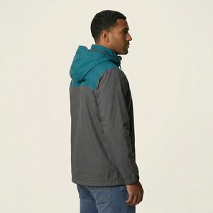 Unisex <b>Men's</b> Two Tone Hooded Performance Windbreaker <b>Jacket</b> <b>Lightweight</b> Full Zip Outdoor Hiking Travel <b>Rain</b> Shell - Product Image 4