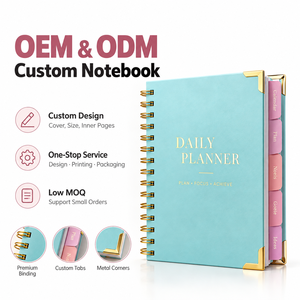 Custom Logo Hard Cover Spiral Bound Ruled High Quality Paper Wholesale. Eco Friendly Jotter <b>Notebook</b> Custom - Product Image 1
