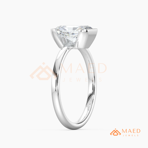 925 Sterling <b>Silver</b> <b>Emerald</b> Cut Moissanite Engagement <b>Ring</b> Lab Grown Diamond Bridal Jewelry Women USA Luxury - Product Image 6