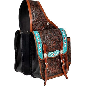 Bolsa de Cuero para Sillín de Caballo Estilo Western, para Motocicleta, Diseño Hecho a Mano, 100% Cuero de Búfalo, Color Personalizable - Product Image 1