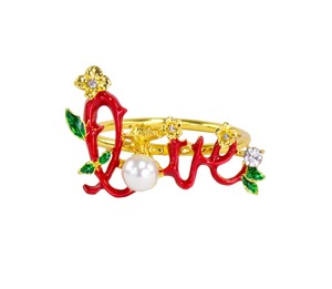 Anillo de Servilleta Rojo con Anillo Dorado, Ideal para Decoración Temática de Temporada, Mesas Románticas y Cenas en Pareja, Venta al por Mayor desde India - Product Image 5