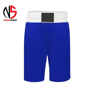 Équipement sportif actif personnalisable, short de basketball/boxe respirant avec logo sur le devant |   Tissu de performance à coupe ample pour la salle de sport et le MMA - Product Image 6