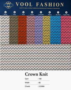 Tissu en Lycra tricoté couronne |   Tissu jacquard géométrique tricoté 180 GSM 60 pouces pour vêtements, sacs et chaussures - Product Image 3