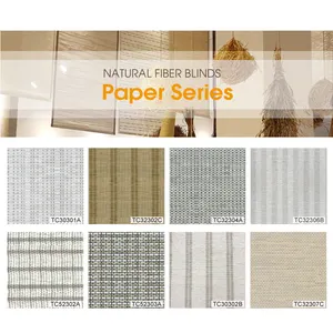 Paper And Jute Material Natural Woven Fabric For Blinds