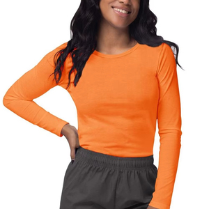 T-shirt médical extensible confortable à manches longues en jersey 4 directions pour infirmière – Haut d'hôpital d'été - Product Image 5