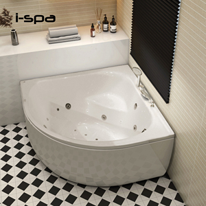 Bañera de Hidromasaje Triangular Acrílica Moderna Independiente IZE 120 para Uso en Hoteles y Villas - Product Image 1